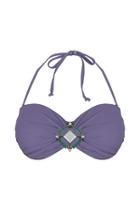  Lavender Bandeau Bikini Top