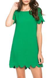  Green Scalloped Dress