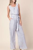  Sleeveless Striped Jumper