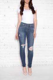  Distressed High-rise Skinnies
