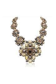  Metallic Floral Necklace