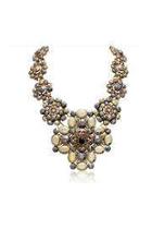  Metallic Floral Necklace