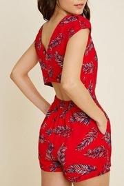  Tropical Cut-out-back Romper