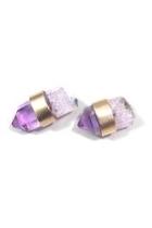  Wrapped Amethyst Studs