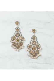  Statement Beaded Earring W Drops
