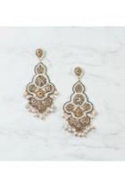  Statement Beaded Earring W Drops