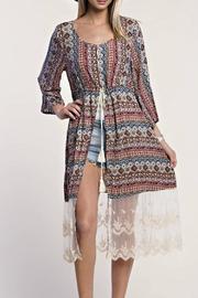  Printed Lace Duster