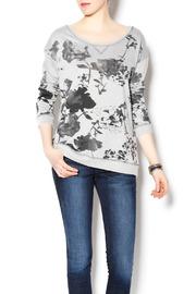  Grey Floral Sweatshirt