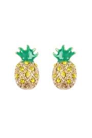  Pineapple-rhinestone Stud-earrings