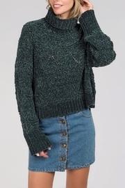  Turtleneck Chenille Sweater
