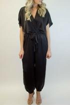  Black Wrap Jumpsuit