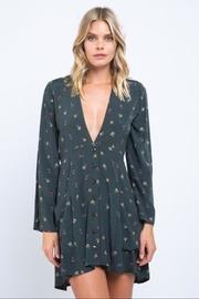  Floral Button-down Mini-dress