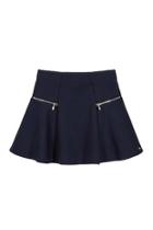  Navy Blue A-line Skirt