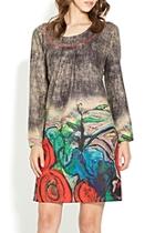  Suede Poppy Dress
