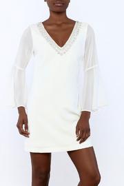  V-neck Bell Sleeve Dress