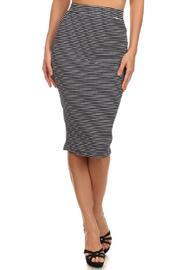  Navy Striped Skirt
