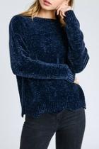  Navy Chenille Sweater