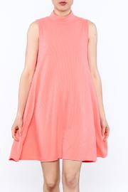 Coral High Neck Dress