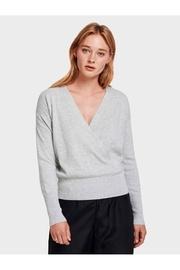  Faux Wrap Pullover