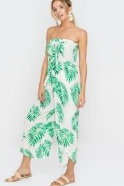  Strapless Leaf Jumpsuit