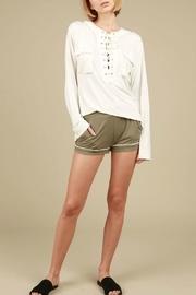  Hoodie Crochet Lace-up