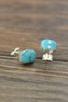  Sterling-silver-with Natural-turquoise-stone Earring
