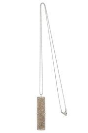 White Agate Pendant Necklace