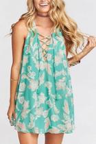  Green Tie-up Dress