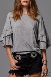  Grey Ruffle Tee