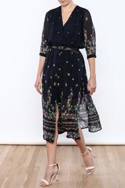  Floral Belted Midi Dress