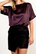  Purple Satin Tee