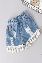  Ripped Tassel Short
