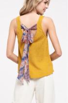  Knit Tank With Twist And Tie Detail