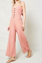  Button-and-bow Jumpsuit