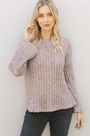  Lavender Wide-sleeve Sweater