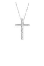  Sterling Cz Cross Necklace