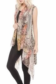  Coral Chiffon Vest