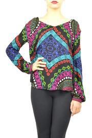  Kaleidoscope Print Top