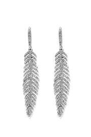  Crystal Feather Earrings