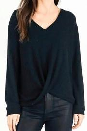  Waffle Hacci Front Knot Top
