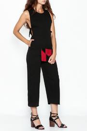  Black Side Tie Jumpsuit