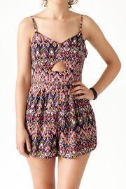  Geometric Print Romper