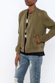  Faux Suede Bomber