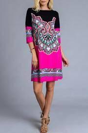 Magenta Flourish Dress