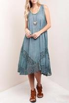  Lace Mineral-wash Dress