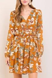  Golden Floral Dress