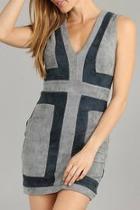  V Suede Bodycon