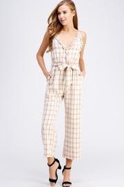  Ruffle Surplice Jumpsuit