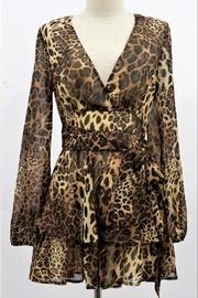  Leopard Chiffon Romper