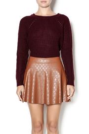  Plum Zip Sweater